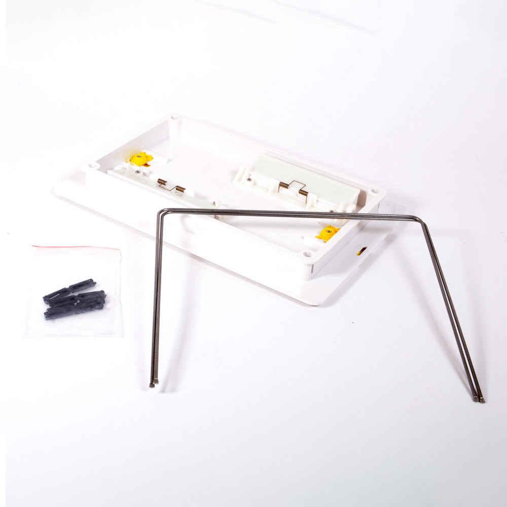 Authentic Maytronics Dolphin 9995550 Bottom Lid Assembly and Support parts, including brackets and screws. Replacement for Dolphin Wave 120.