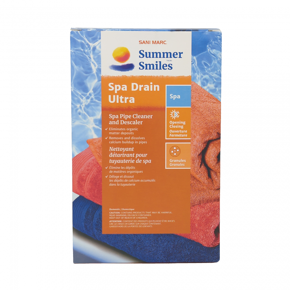 Summer Smiles Spa Routine Spa Drain Ultra: Effective Spa Pipe Cleaner & Descaler