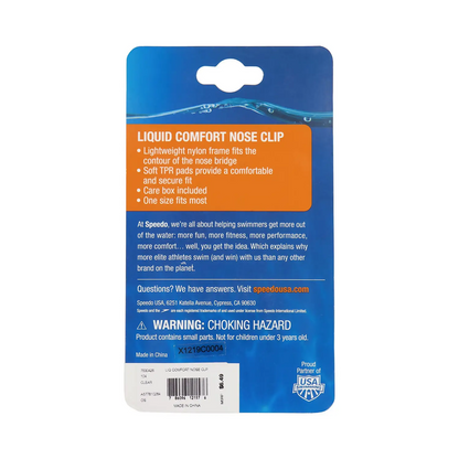 Liquid Comfort Nose Clip – Clear