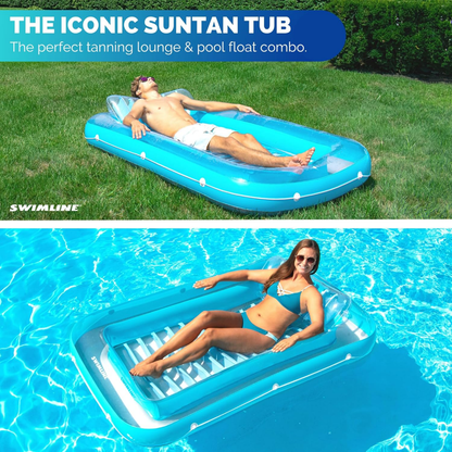 Bain de soleil gonflable