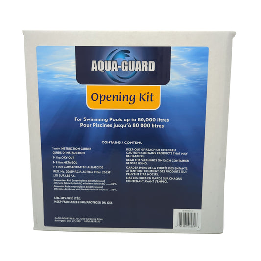 Kit d'ouverture de piscine Aqua-Guard - Jusqu'à 80 000 L