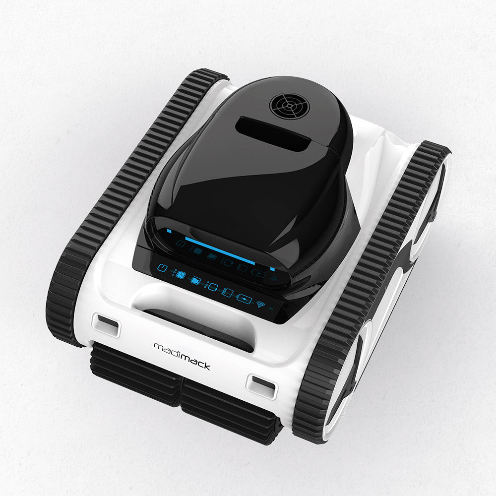 Madimack GT Freedom i80 cordless robotic pool cleaner with advanced battery and navigation features.