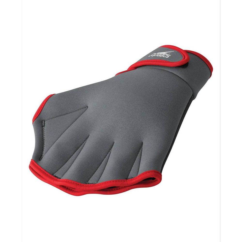 Aqua Fitness Gloves – Charcoal / Red