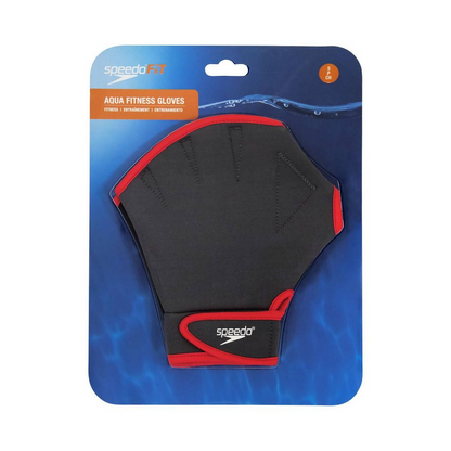Aqua Fitness Gloves – Charcoal / Red