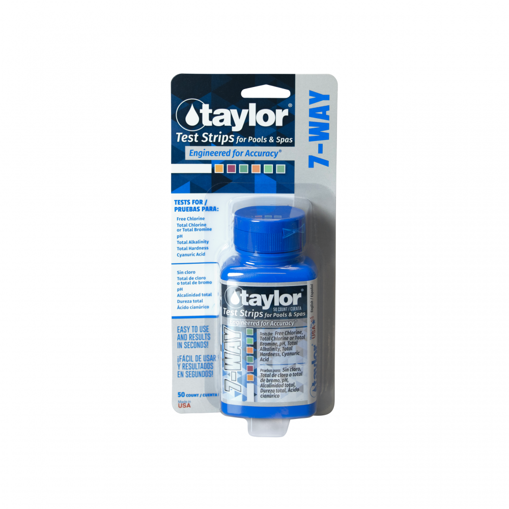 Taylor 7-Way Test Strips (50/Bottle)