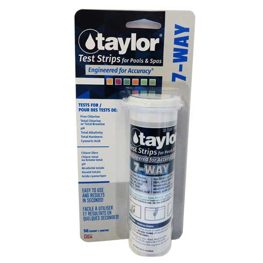 Taylor 7-Way Test Strips (50/Bottle)