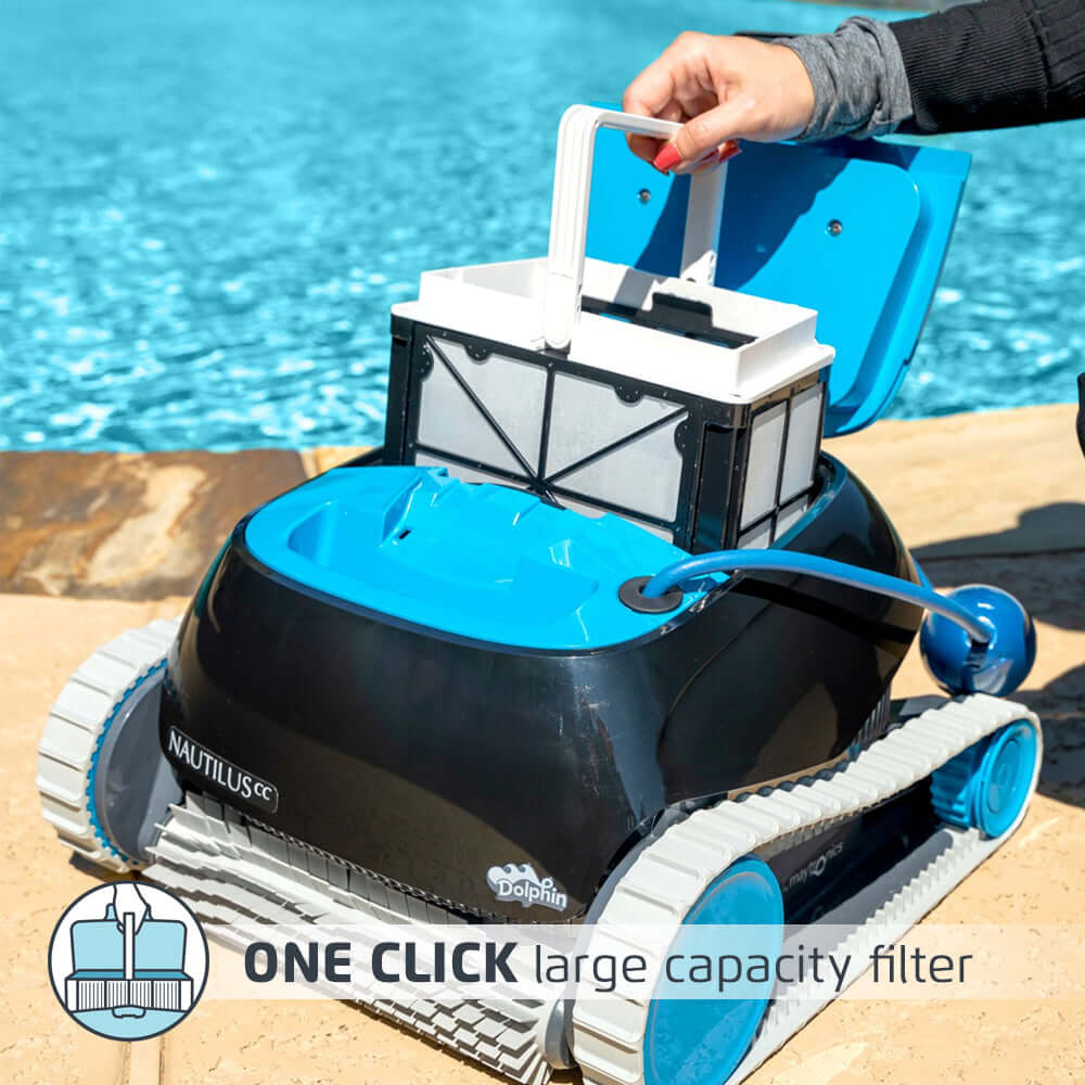 Nautilus CC being loaded with filter cartridge basket